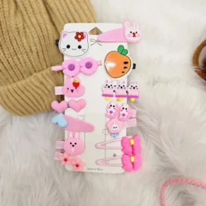 Quirky Pink Korean Clip Cards