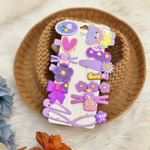 Quirky Purple Korean Clip Cards