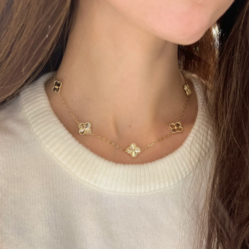Inspired Gold Clover Necklaces
