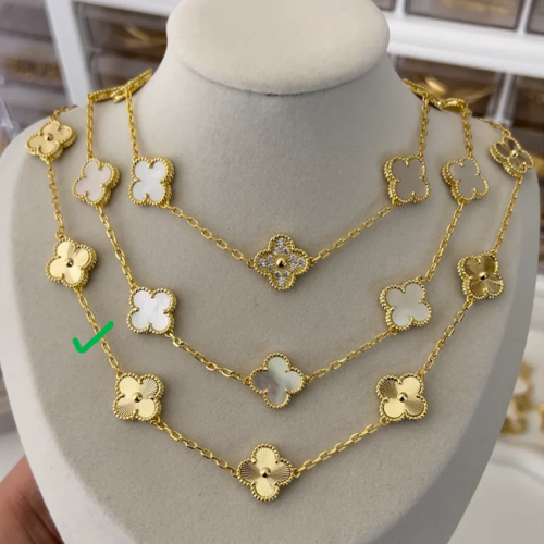 Anti Tarnish Elegant Inspired Clover Necklace | Lucky Clover Necklace - 5C - Image 2