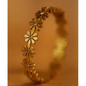 Floral Zircon Bracelet